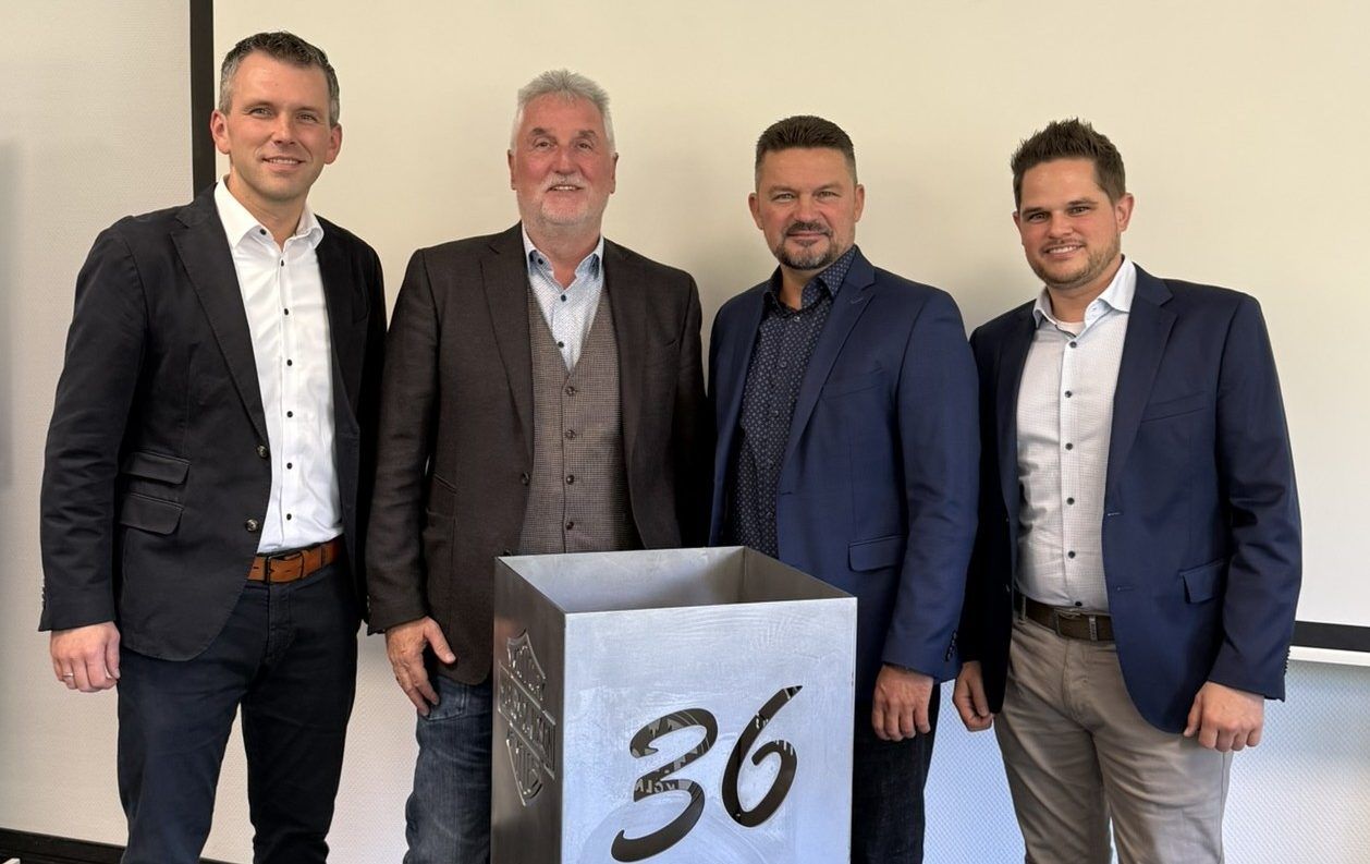 V.l.n.r. Artur Becker, Frank Felmet, Klaus Dürksen, Lucas Kurtenbach